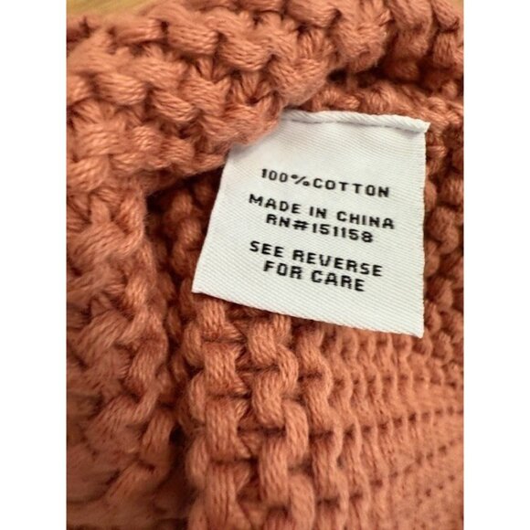 525 AMERICA Born in BKLYN Terracotta Tan Boho Knit Tassle Tie Halter Top XS Beac - Picture 8 of 13